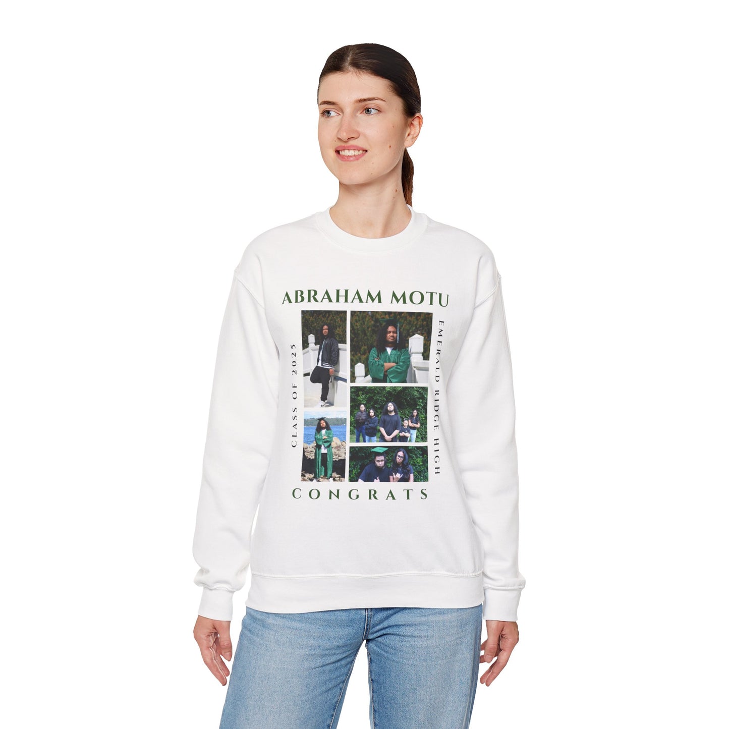 Graduation Crewneck Sweatshirt - Class of 2025 Design