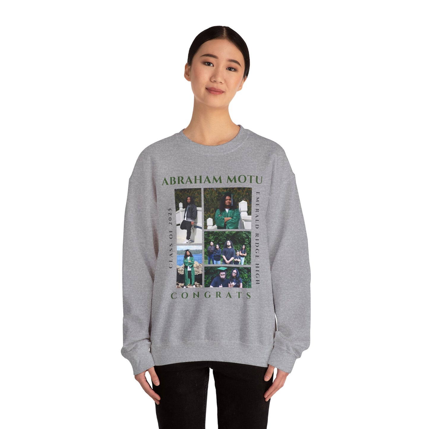 Graduation Crewneck Sweatshirt - Class of 2025 Design