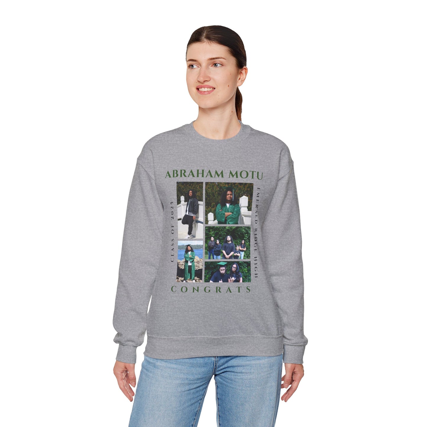 Graduation Crewneck Sweatshirt - Class of 2025 Design