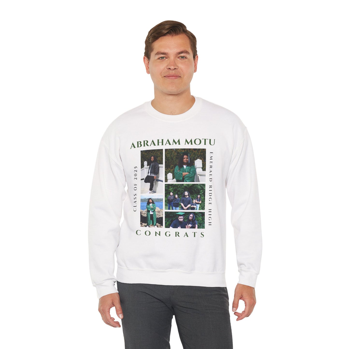 Graduation Crewneck Sweatshirt - Class of 2025 Design