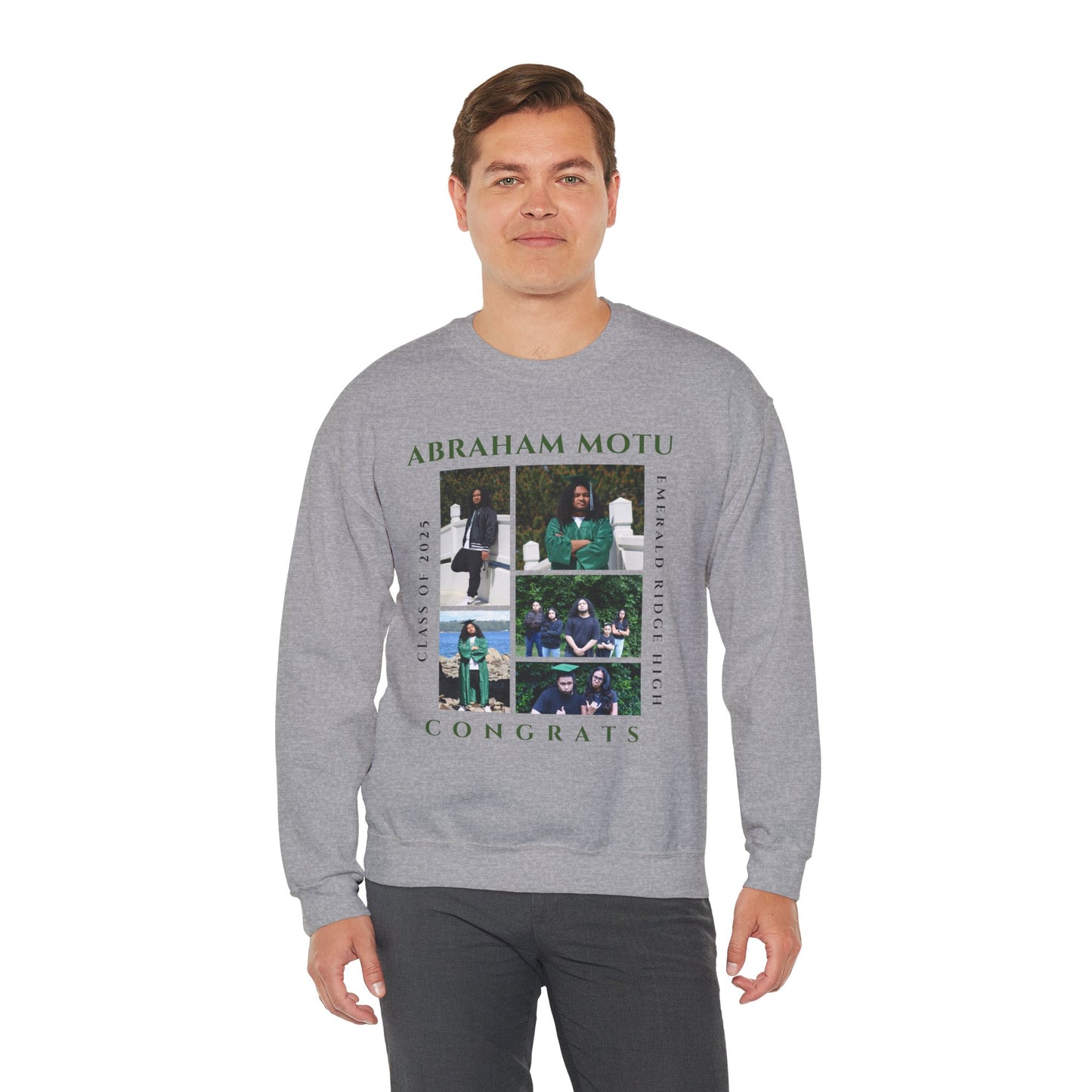 Graduation Crewneck Sweatshirt - Class of 2025 Design