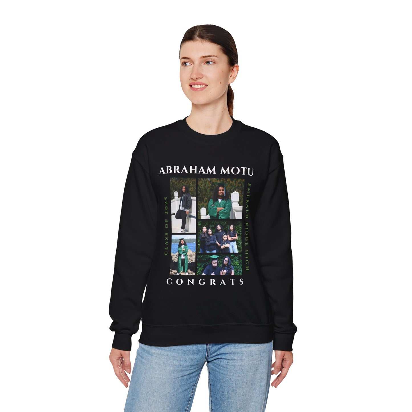 Graduation Crewneck Sweatshirt - Class of 2025 Design
