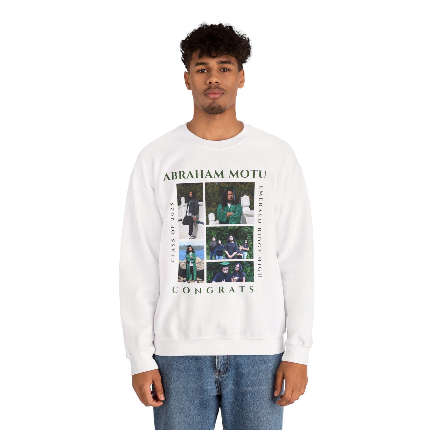 Graduation Crewneck Sweatshirt - Class of 2025 Design