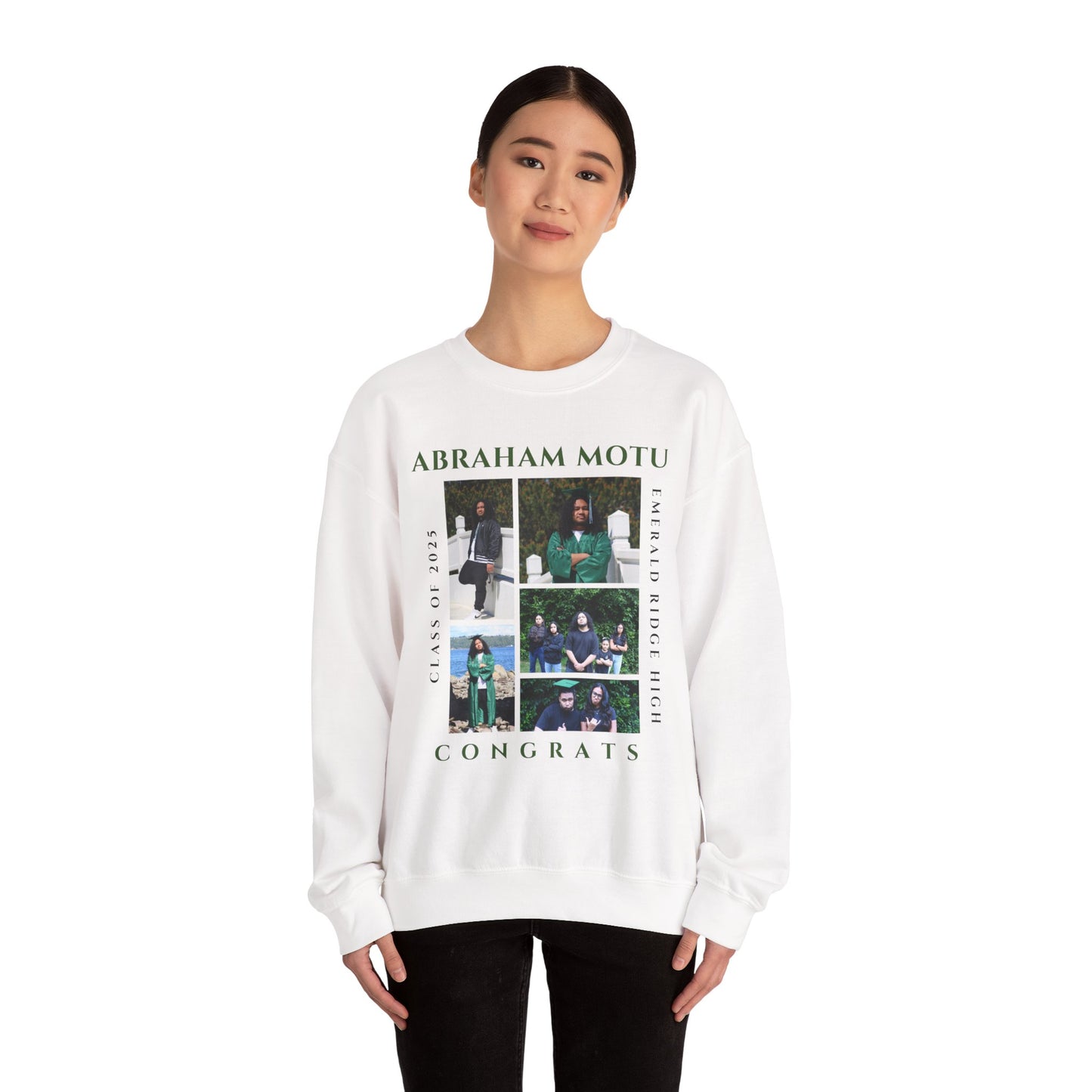 Graduation Crewneck Sweatshirt - Class of 2025 Design