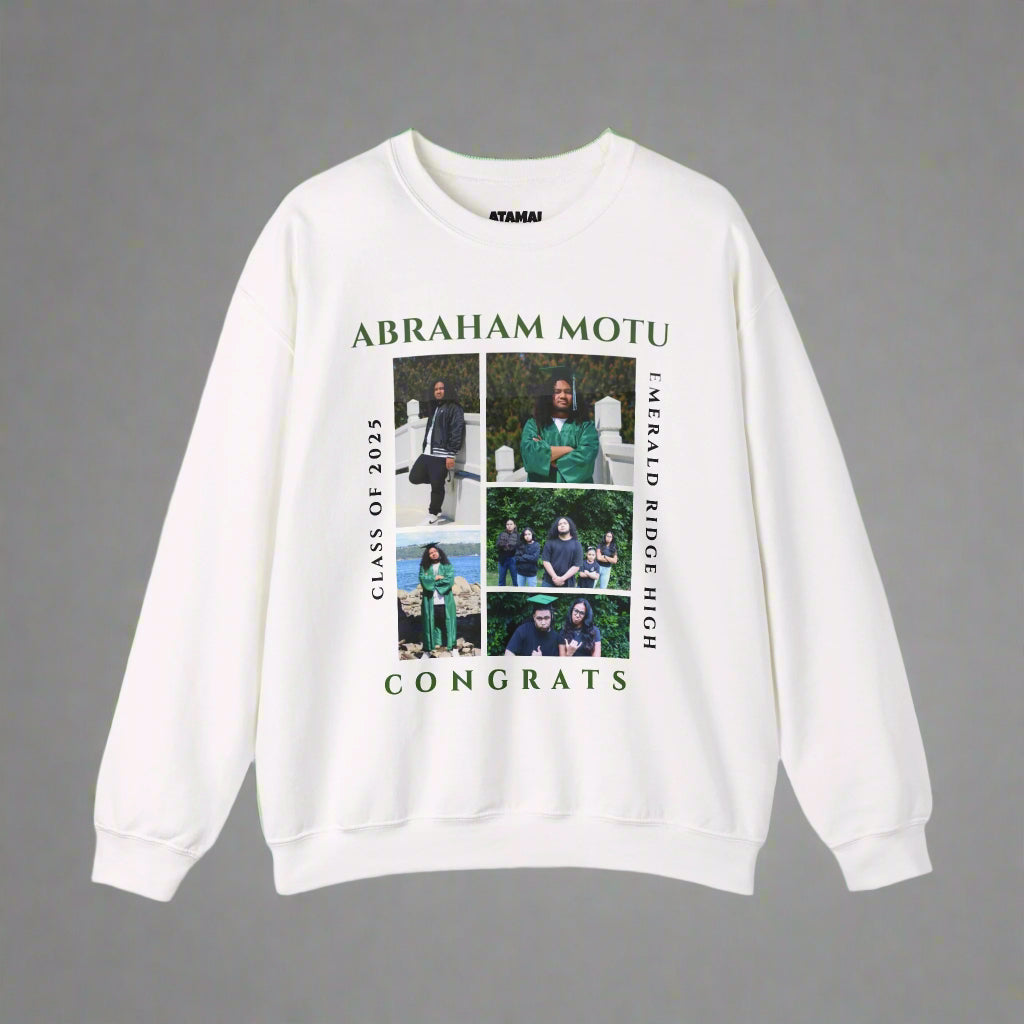 Graduation Crewneck Sweatshirt - Class of 2025 Design