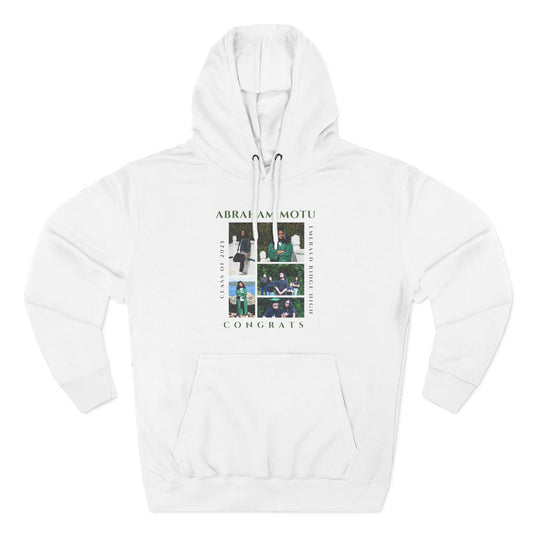 Personalized Graduation Fleece Hoodie with Photo Collage