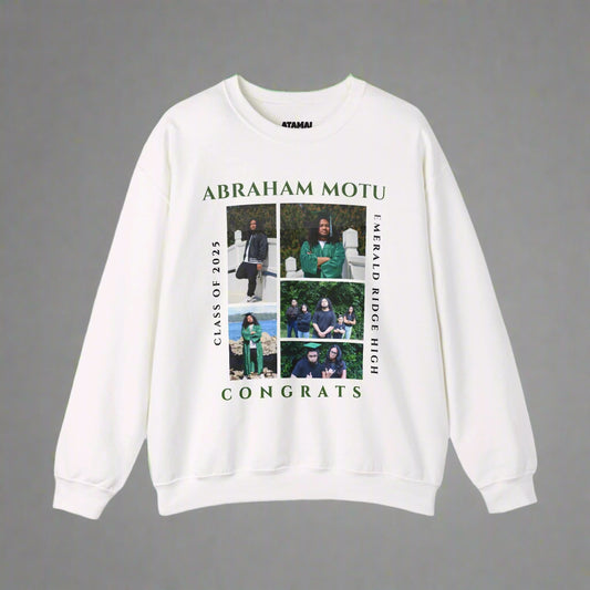 Graduation Crewneck Sweatshirt - Class of 2025 Design